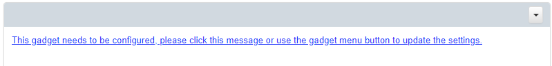 URL asking you to configure gadget